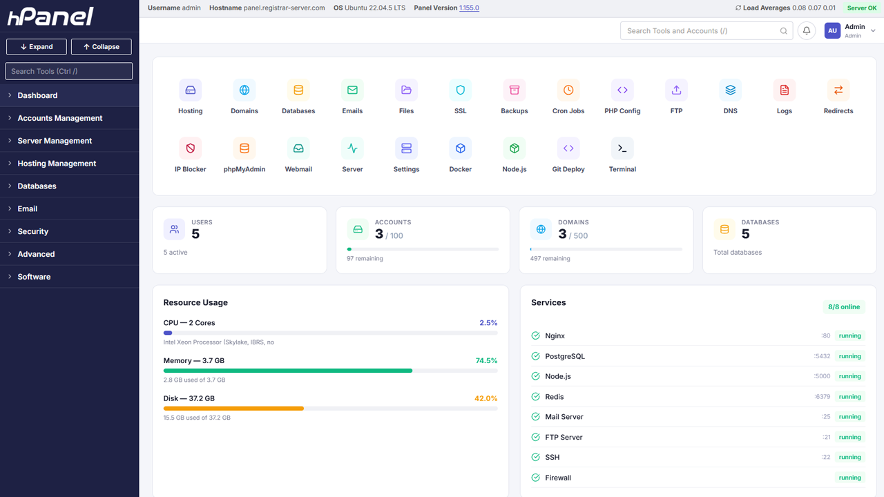 Admin Dashboard